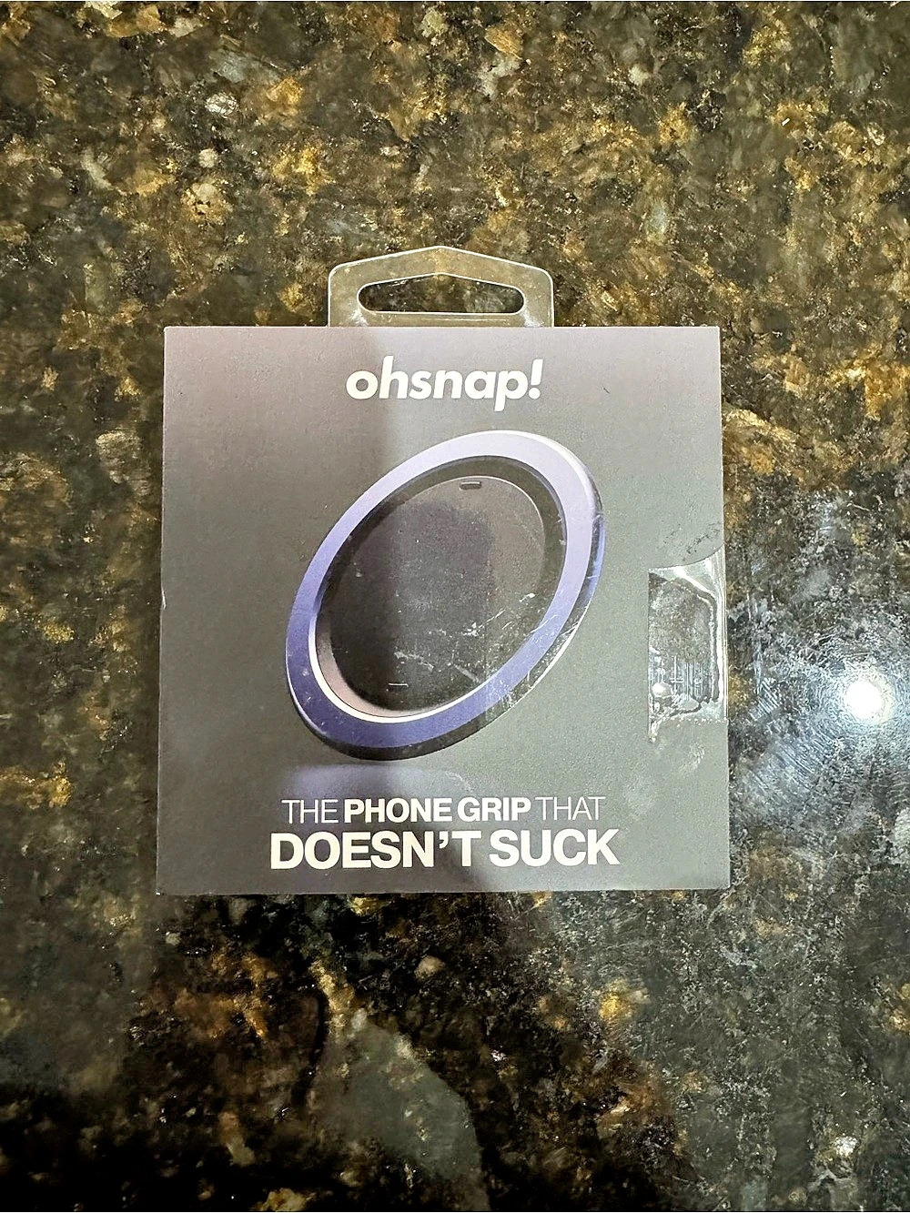 ohsnap! Snap Grip Phone Grip in Purple & Black NWT